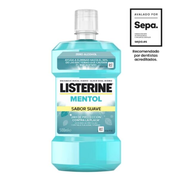 Listerine Mentol Suave Zero 750